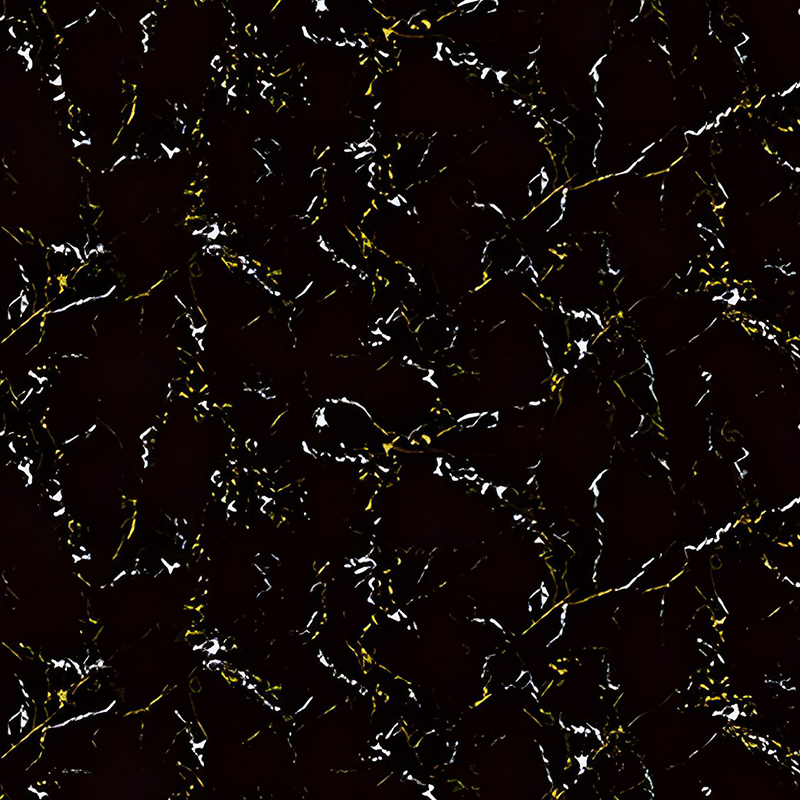 Película de transferencia de PET para decoración de gabinetes de cocina de cristal negro dorado