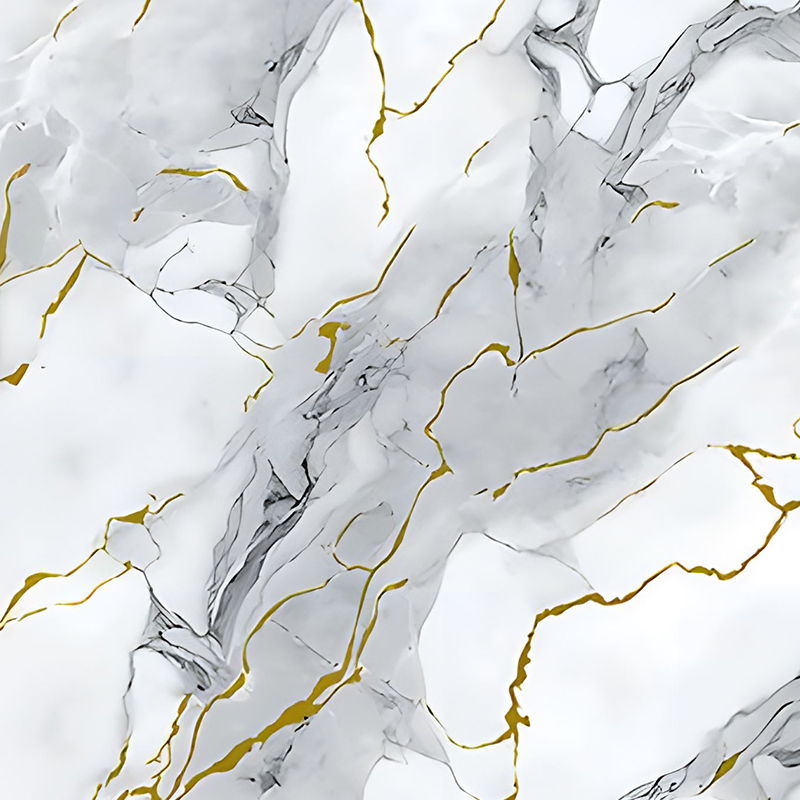 Fondo de decoración de pared para apartamento de Cloud Rock dorado Película de transferencia de PET