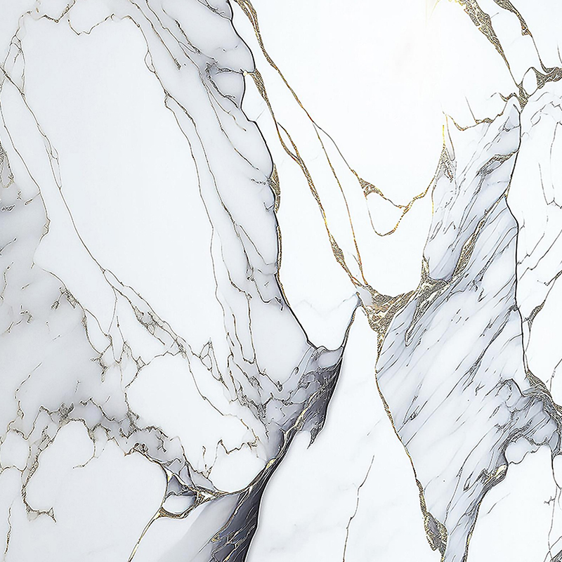 Película de transferencia 3D para decoración de interiores con patrón de mármol dorado