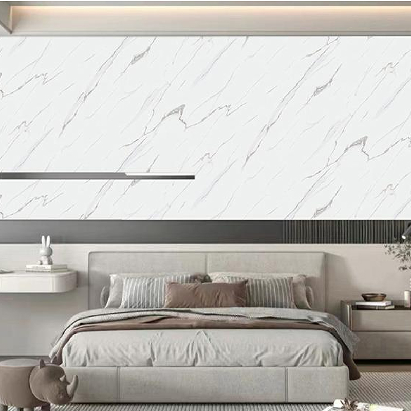 Película decorativa de transferencia de calor blanca de seda dorada UV para pared