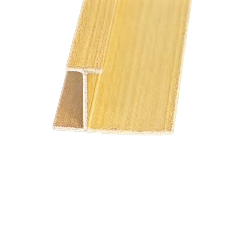 Recorte de borde de aluminio X9 para paneles de chapa de madera de 9 mm en espacios comerciales